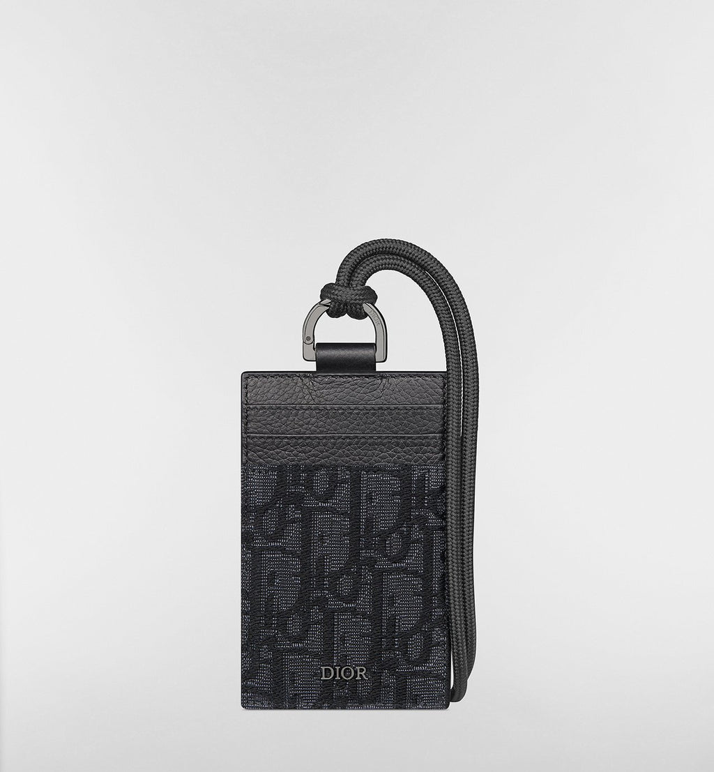 Winniemodo,Winniemodony,Dior 2ESCH151YKY_H03E,Dior vertical card holder,Dior card holder neck rope,Dior card holder neck rope