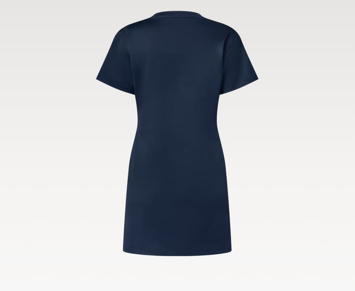 Louis Vuitton 1AI393,LV 1AI393,Louis Vuitton crest T-shirt dress,LV crest T-shirt dress,Louis Vuitton navy dress,LV navy dres