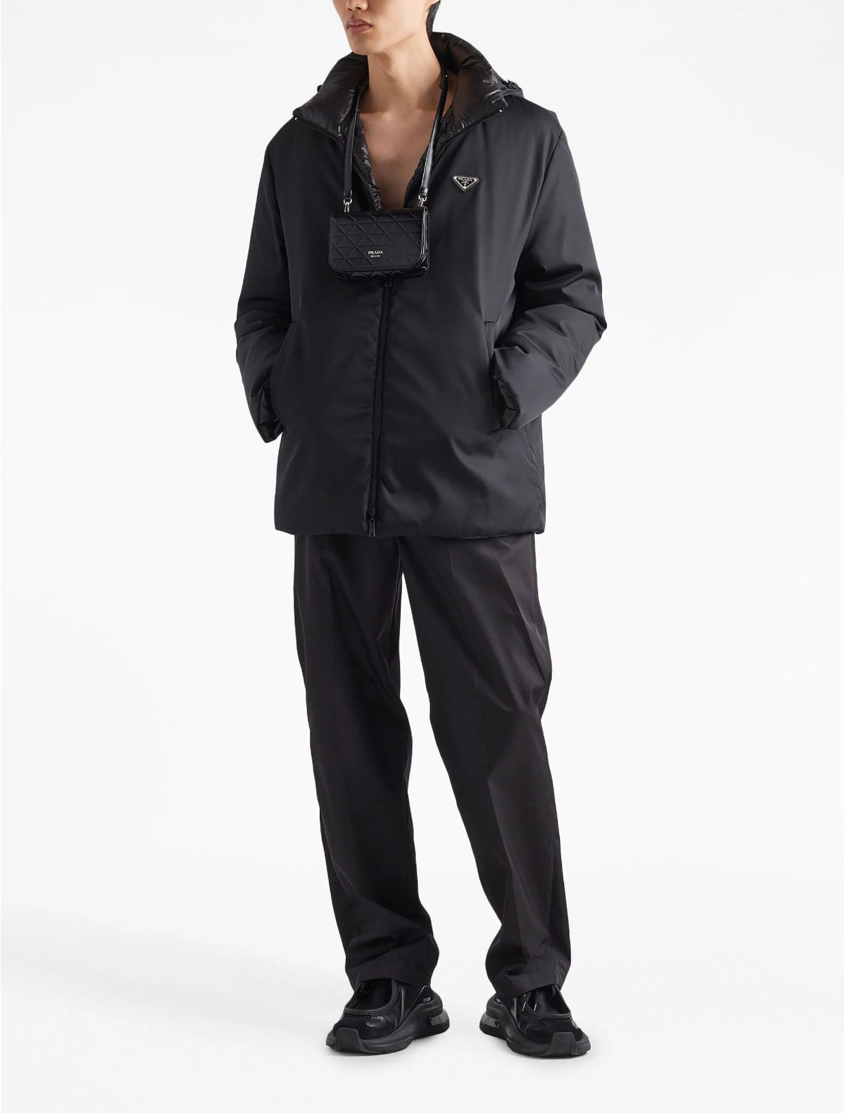 Winniemodo,Winnie modo,Prada SGC3981WQ8,Prada re-nylon hooded jacket,Prada reversible jacket,Prada reversible jacket sale,Pra