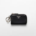 Prada 2TT085_2AHF_F0002,Prada Saffiano Leather Mini Pouch,Prada Leather keychain walket,Prada leather keychain,Prada leather
