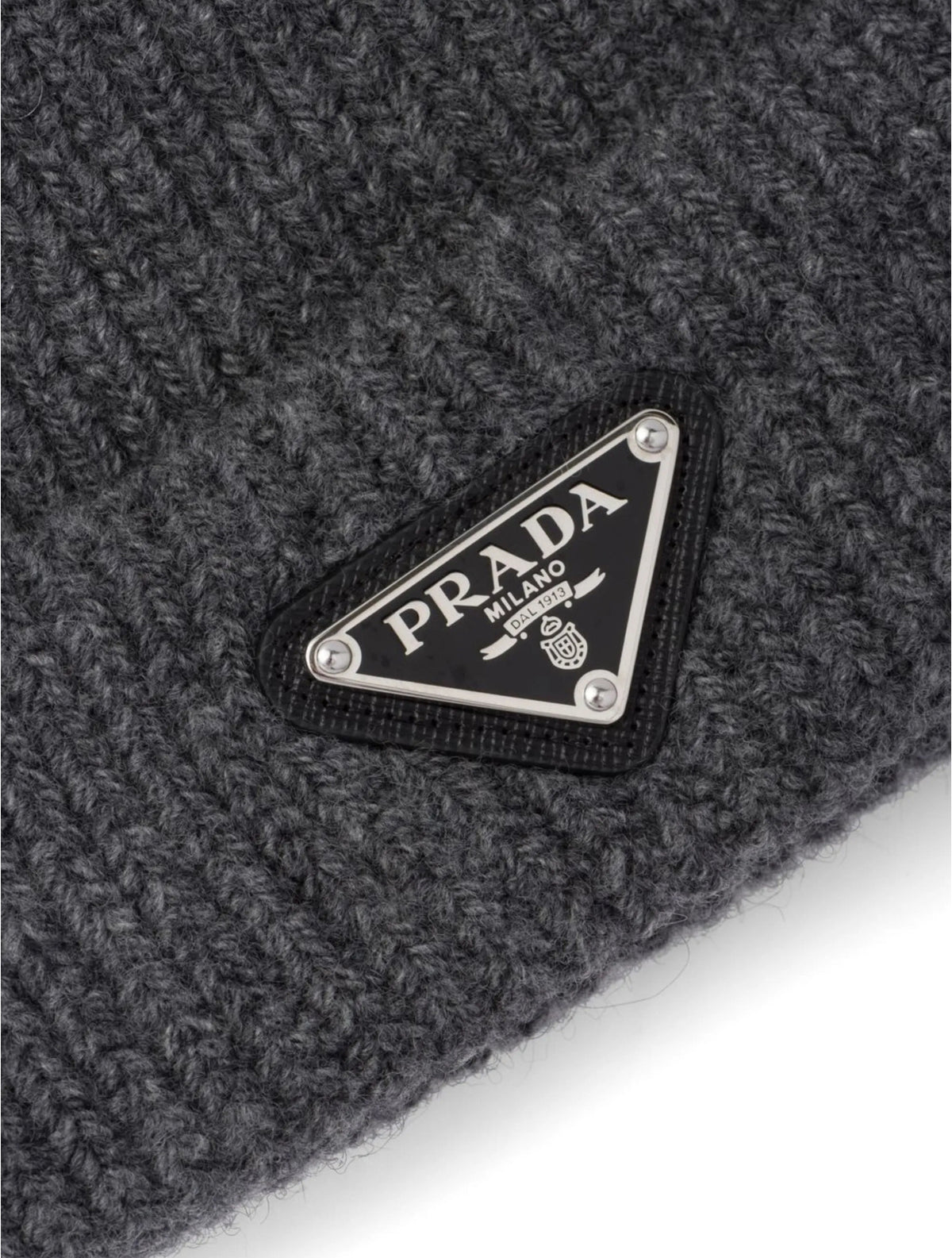 Winniemodo,Winniemodony,Prada triangle logo cashmere beanie,Prada cashmere beanie,Prada wool hat,Prada hat,Prada wool hat gre