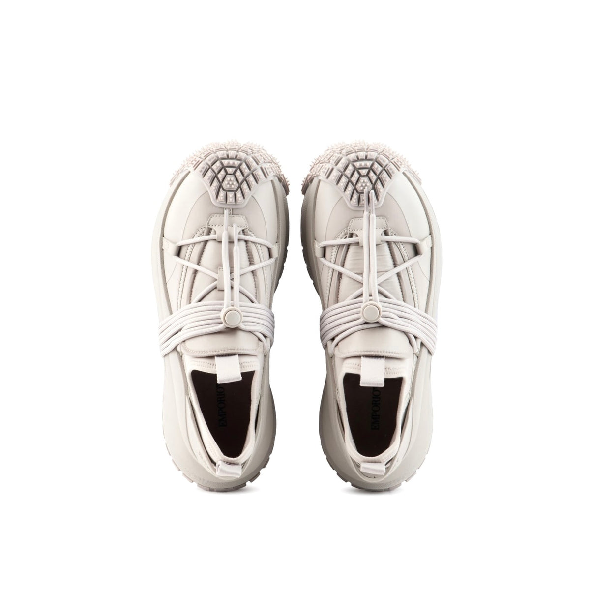 Emporia Armani X4X653XR08300930,Emporia Armani Nylon Sneakers With Scuba Details,Emporia Armani grey sneaker,Emporia Armani s