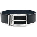 Ferragamo buckle-fastened leather belt ,Ferragamo leather belt,Ferragamo silver buckle leather belt,Ferragamo black leather b