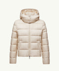 Winniemodo,Winnie modo,Moncler K20931A00006788QF,Moncler hooded short down,Moncler down,Moncler down beige,Moncler down beige