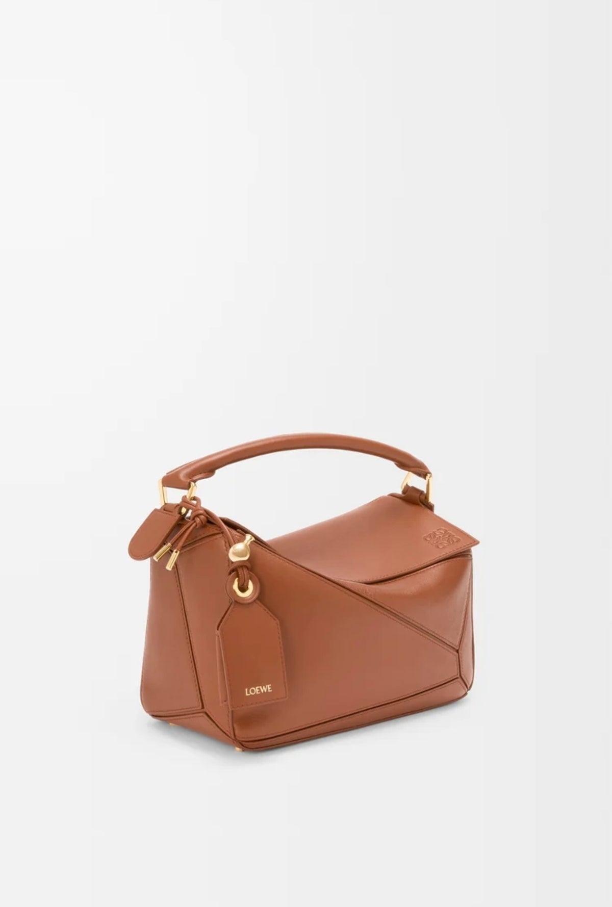 Loewe puzzle bag,Loewe puzzle brown bag,Loewe puzzle bag small,Loewe small featherlight puzzle bag,Loewe bag,Loewe Lambskin p