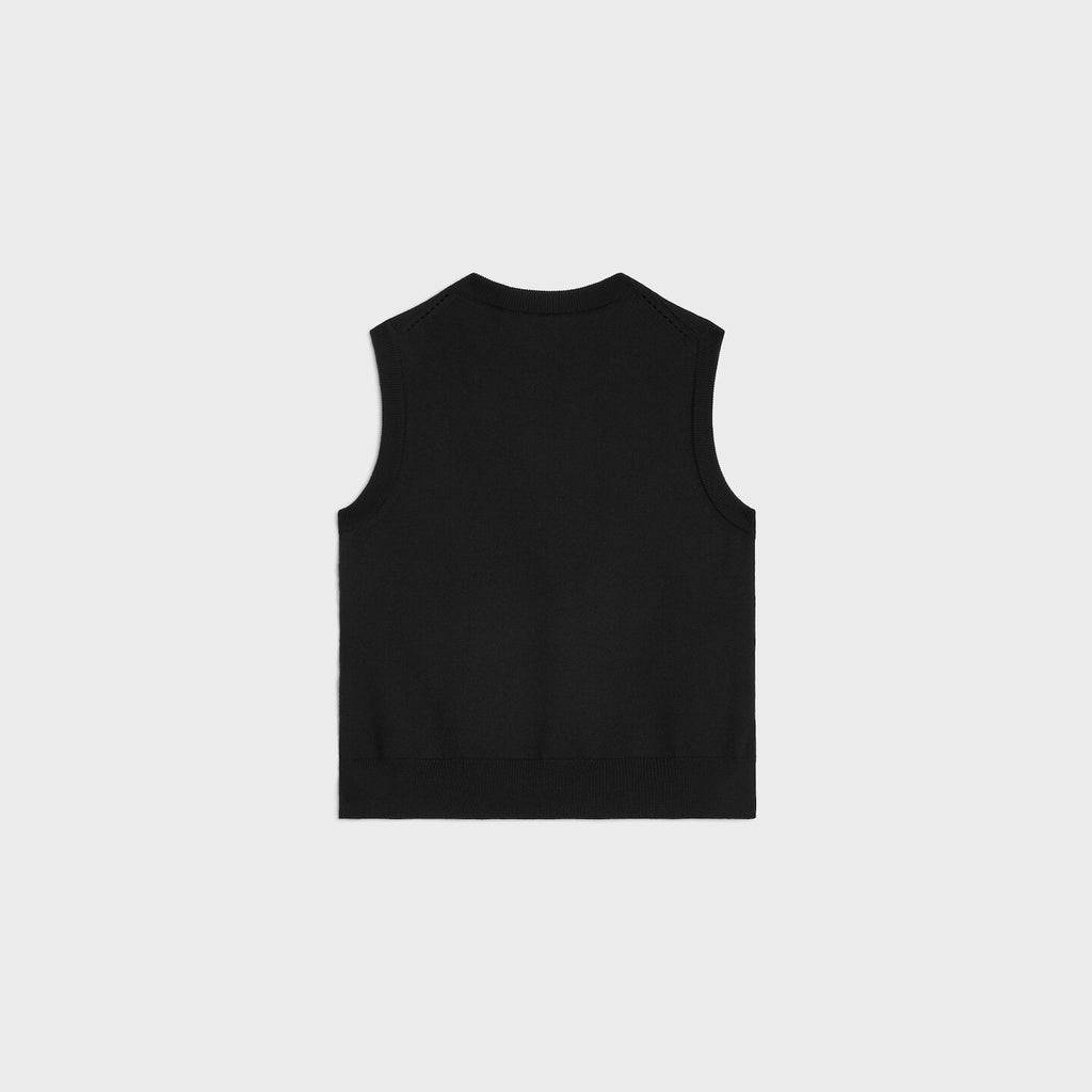 Winniemodo,Winniemodony,Celine RX0I70100.38NO,Celine vest,Celine vest top sale,Celine womens top,Celine knit vest,Celine knit