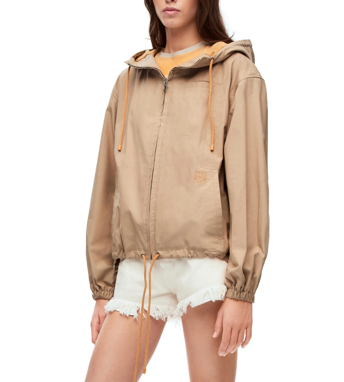 Loewe hooded parka in cotton