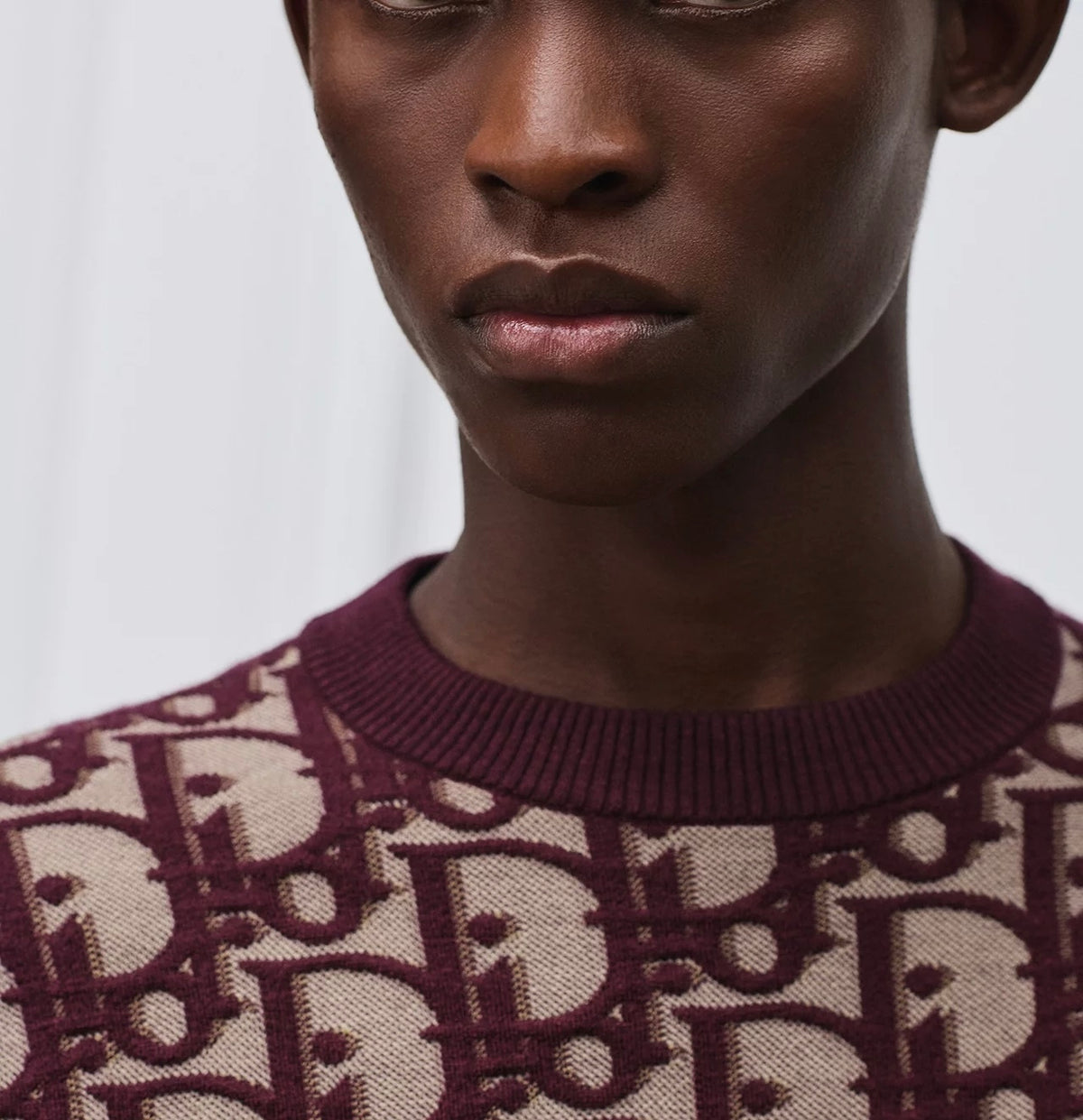 WinnieModo,Winniemodony,Dior 683M620A7040,Dior oblique sweater,Dior knit sweater monogram burgundy,Dior knit sweater sale,Dio