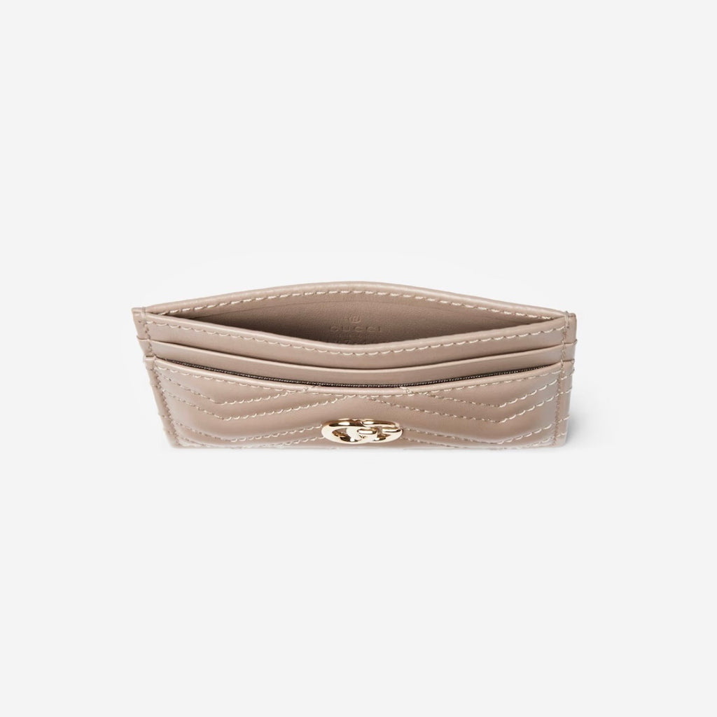 Gucci 443127 DTDHD,Gucci GG Marmont card case,Gucci GG Marmont card holder,Gucci Taupe card holder,Gucci GG logo taupe card h
