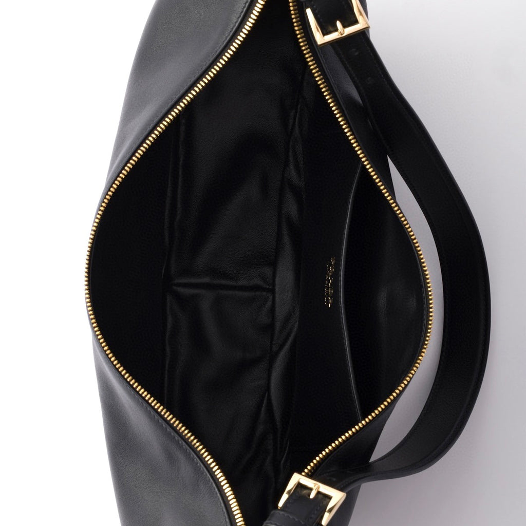 Prada P01079973,Prada Demi-Lune Large leather shoulder bag,Prada Demi-Lune black shoulder bag,Prada black shoulder bag,Prada