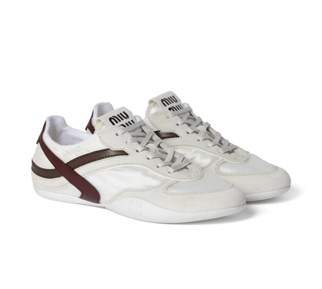 MIU MIU 5E428E,Miu Miu Gymnasium sneakers,MIU MIU sneaker sale,MIU MIU sneakers 2025,MIU MIU sneakers women,MIU MIU fabric sn