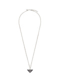 Winniemodo,Winnie modo,Prada triangle logo necklace,Prada logo necklace,Prada necklace,Prada necklace sale,Prada necklace men