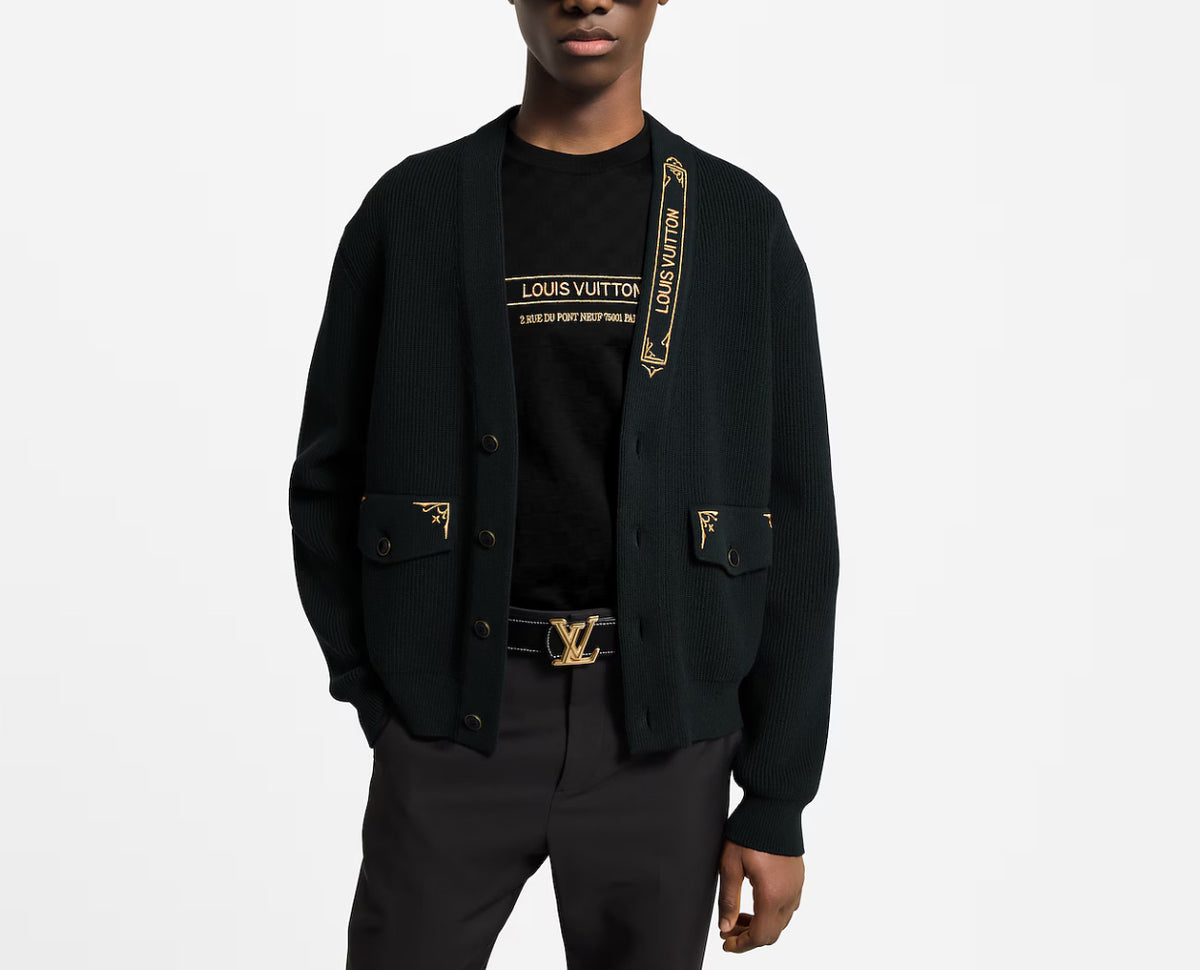 Winniemodo,Winnie modo,Louis Vuitton 1AHVMZ,LV 1AHVMZ,Louis Vuitton embroidered cardigan,Louis Vuitton cardigan,Louis Vuitton