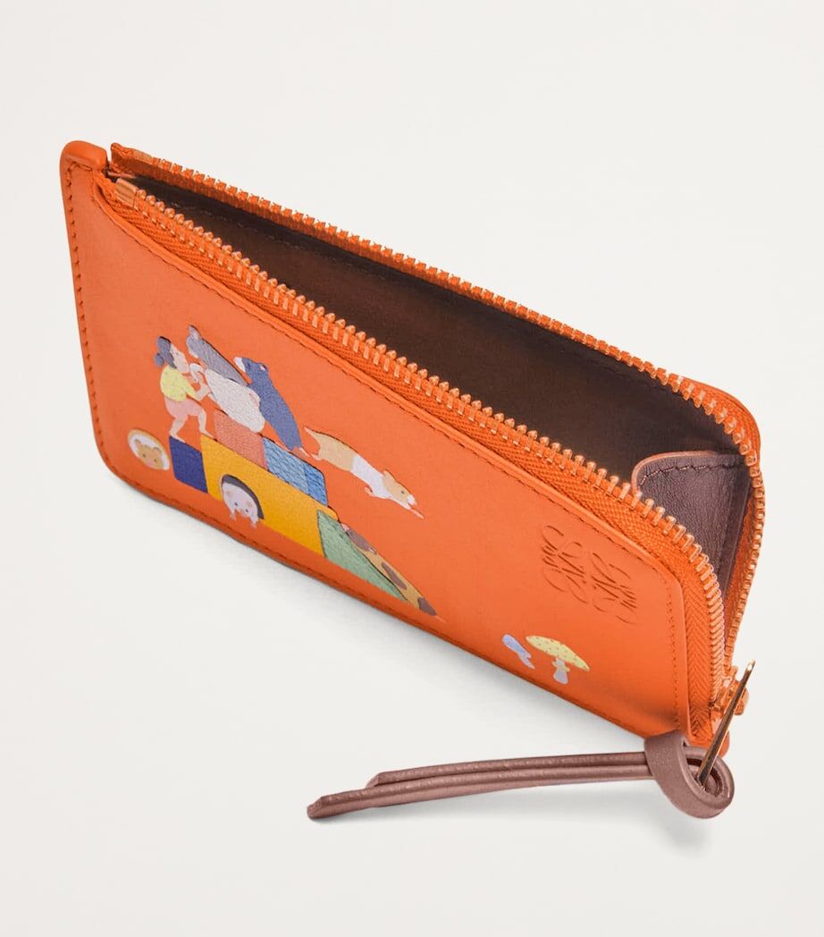 Loewe nappa calfskin cardholder,Loewe suna fujita cardholder,Loewe suna fujita orange cardholder,Loewe suna fujita leather ca