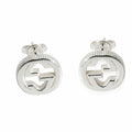 Gucci Running G Stud Earring in Sterling Silver,gucci online shop, gucci on sale, gucci outlet,gucci earring,GUCCI, gucci wom