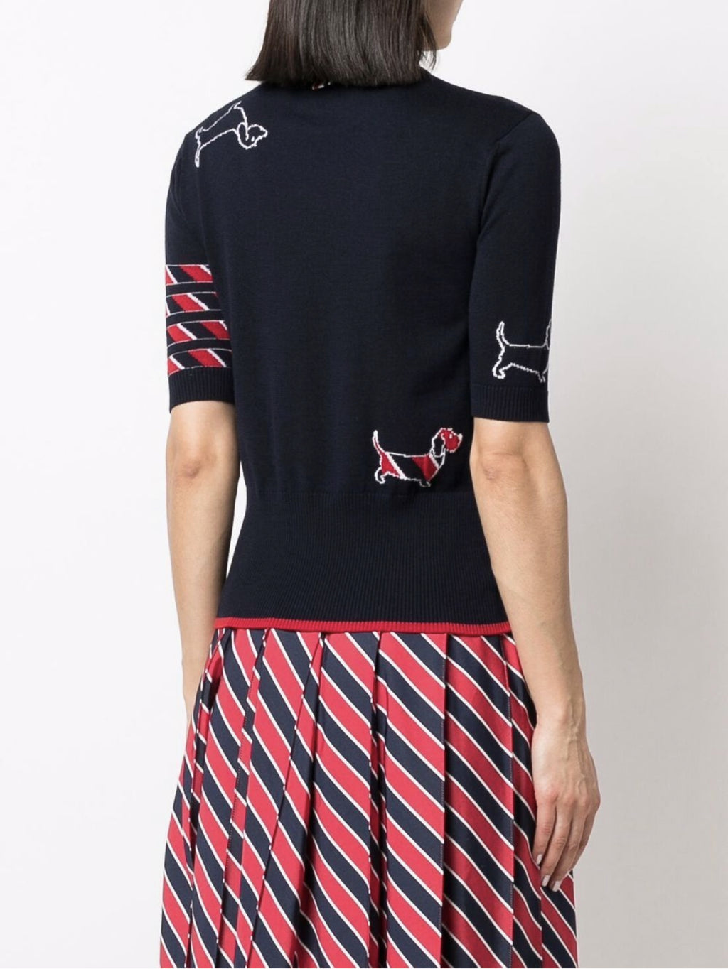 Thom Browne Hector short sleeve knit top