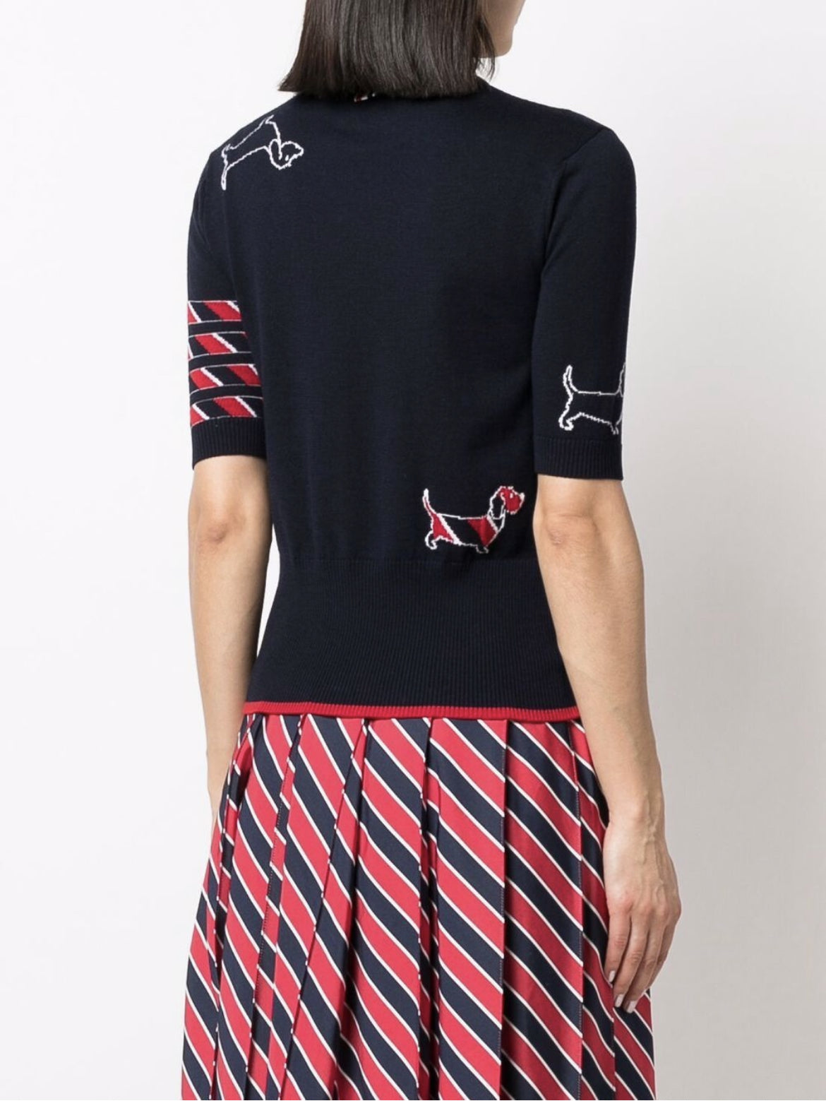 Thom Browne Hector short sleeve knit top
