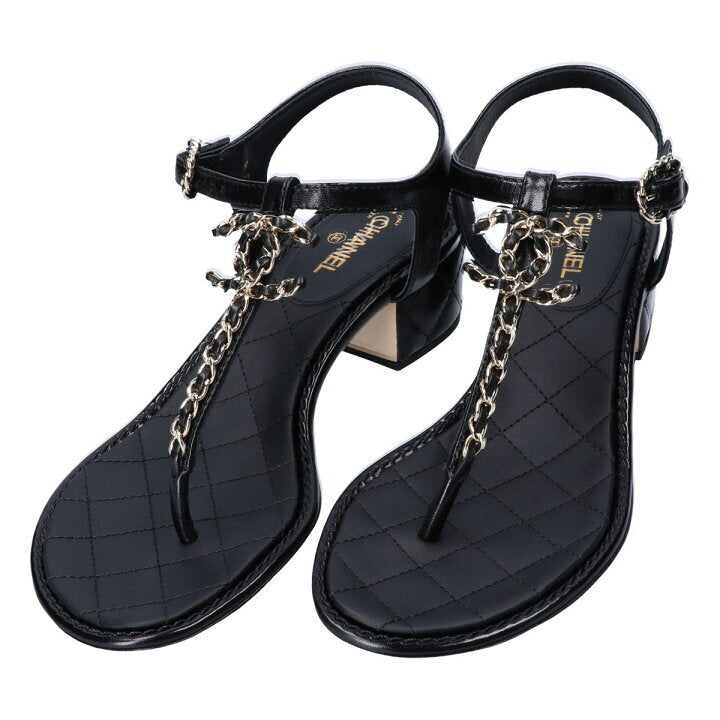 Winniemodo,Winniemodony,Chanel G31463,Chanel CC Chain Thong Sandals black,Chanel Thong Sandals sale,Chanel Thong Sandals chun