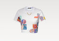 Louis Vuitton 1AHITJ,LV 1AHITJ, Louis Vuitton mahina patch print crop top, Louis Vuitton mahina tee, Louis Vuitton patch prin