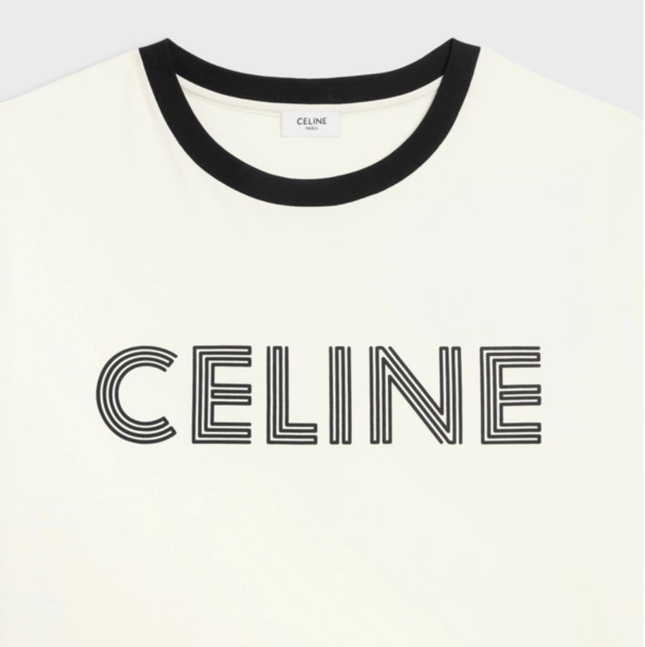 Celine loose T-shirt in cotton jersey ,celine T-shirt online shop,celine T-shirt outlet ,celine men's T-shirt,celine 2X49I671