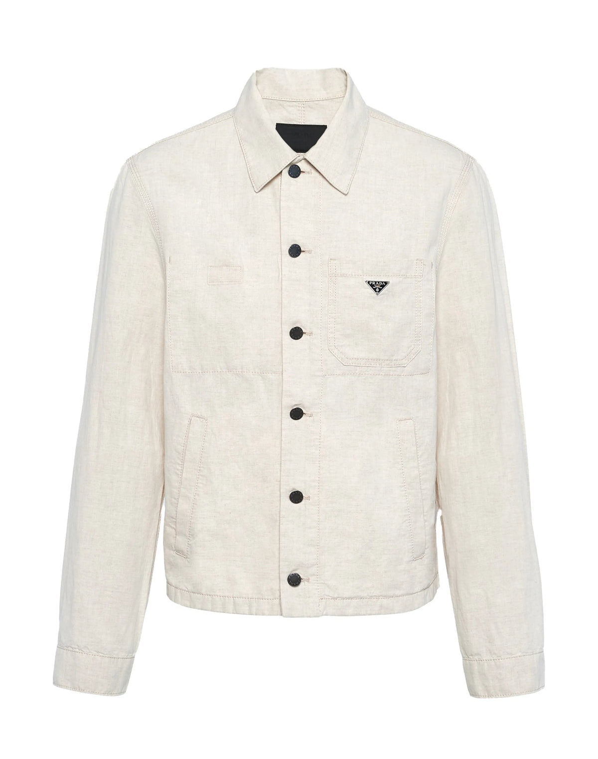 Prada GEB254SOOO14J2,Prada triangle logo jacket,Prada jacket white,Prada jacket men beige,Prada white jacket mens,Prada jacke
