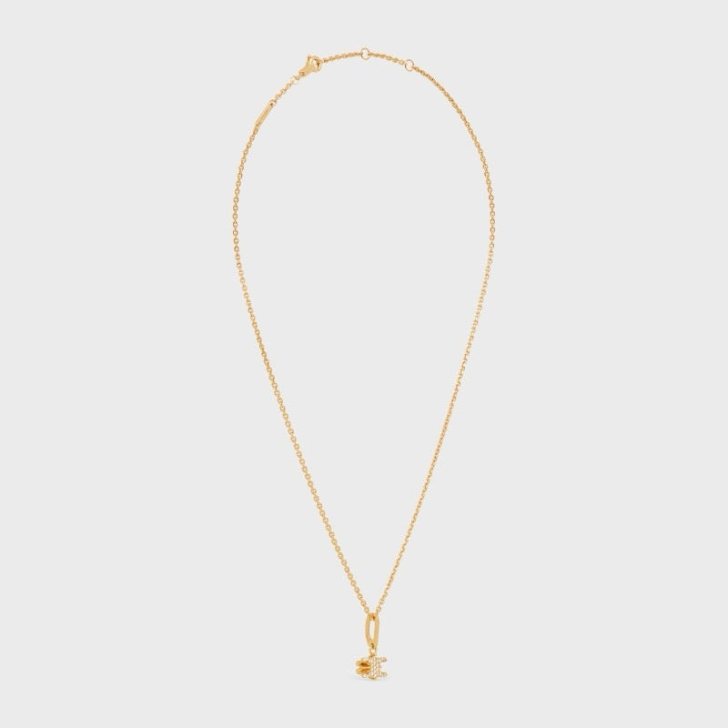 Celine triomphe solitaire necklace,Celine triomphe necklace,Celine triomphe necklace gold,Celine triomphe necklace on sale,Ce