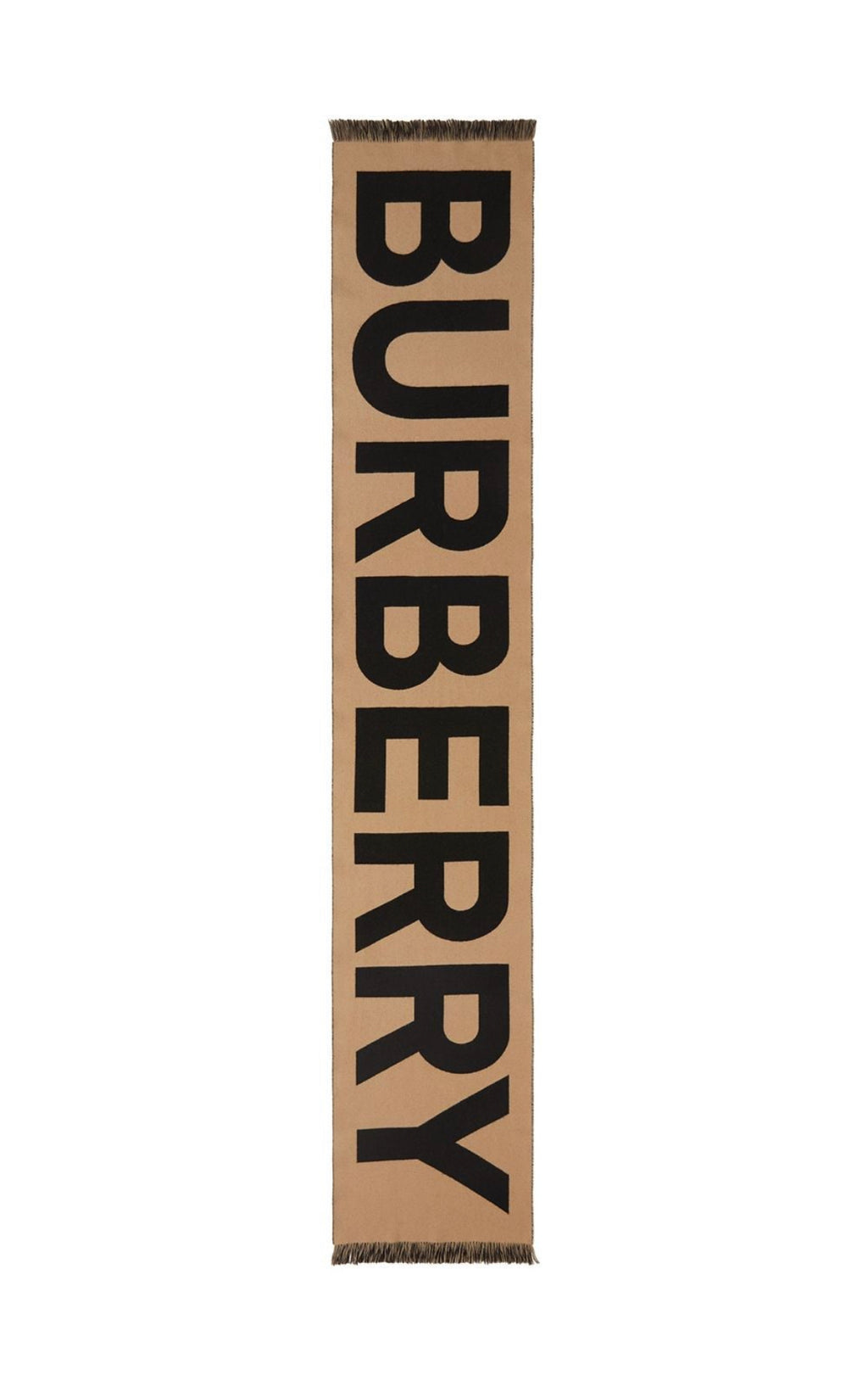 Burberry intarsia logo wool scarf