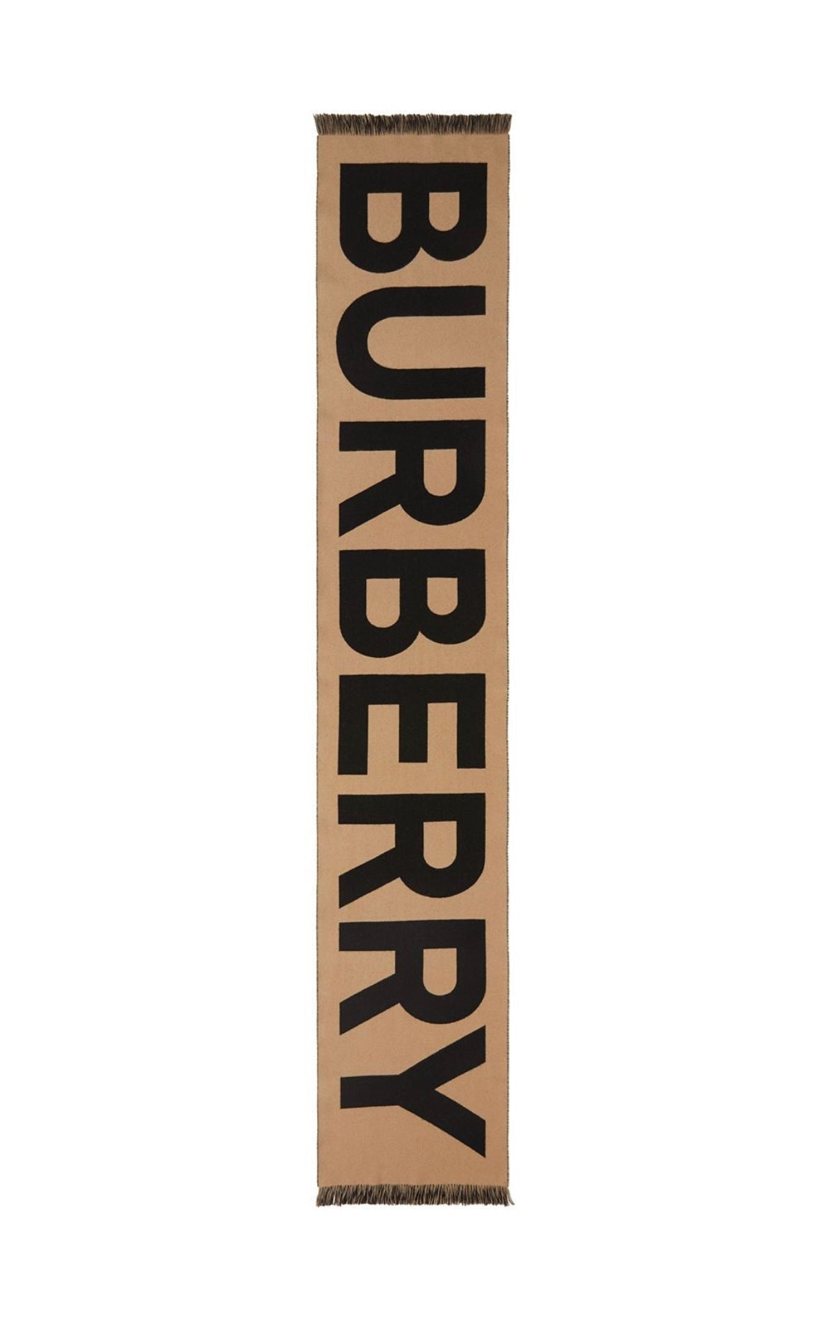 Burberry intarsia logo wool scarf