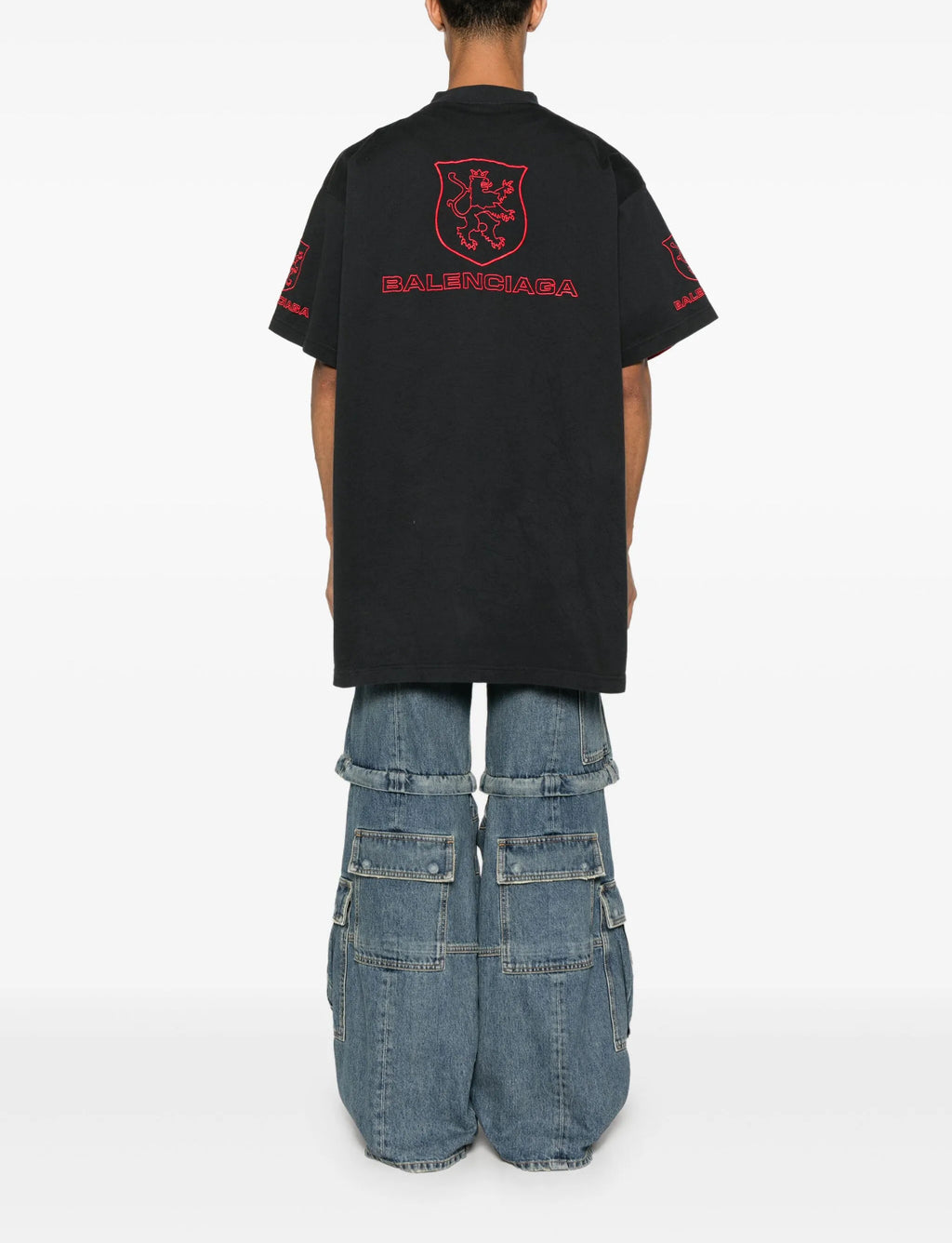 Balenciaga 787349TRVR9,Balenciaga lion t-shirt,Balenciaga t-shirt black,Balenciaga T-Shirt,Balenciaga Tee,Balenciaga T-Shirt