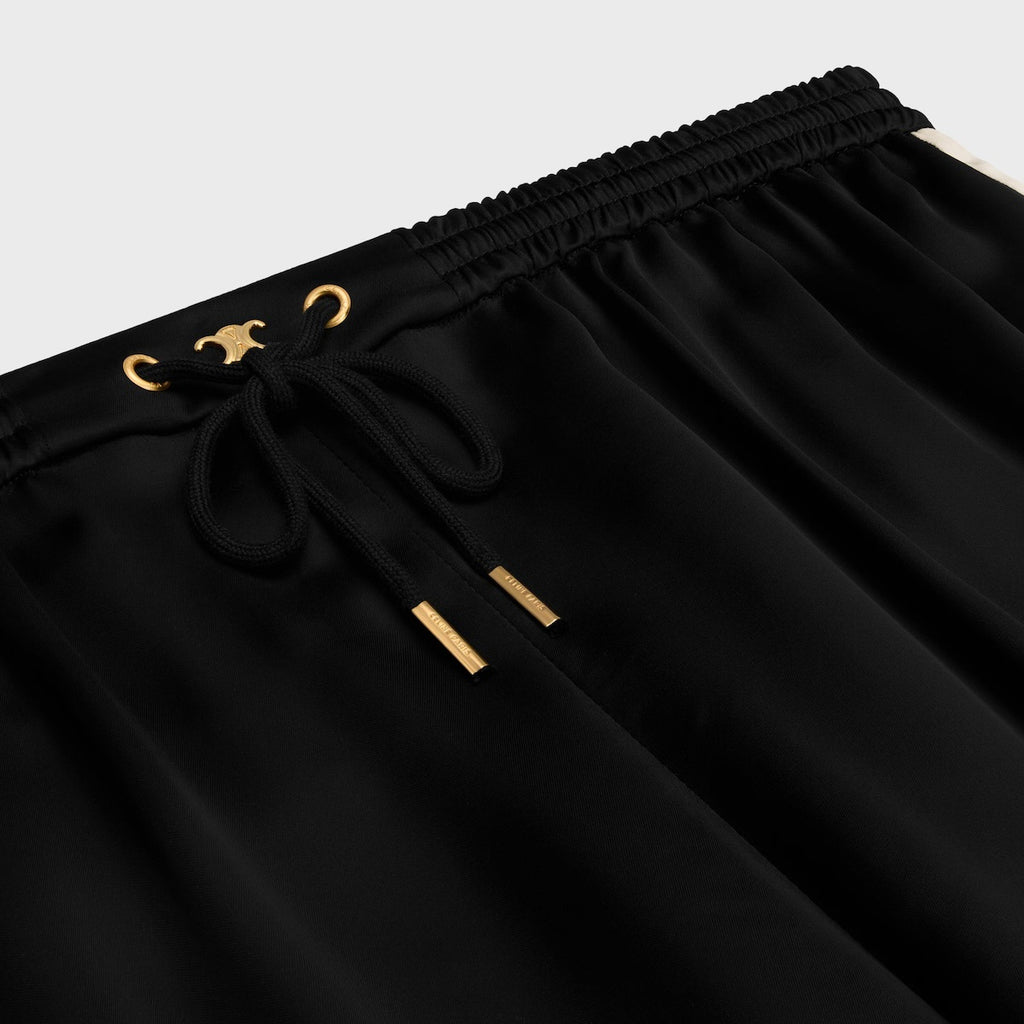 Celine 2P71A199Q,Celine jogging pants,Celine pants,Celine pants satin,Celine trousers,Celine loose fit trousers,Celine pants
