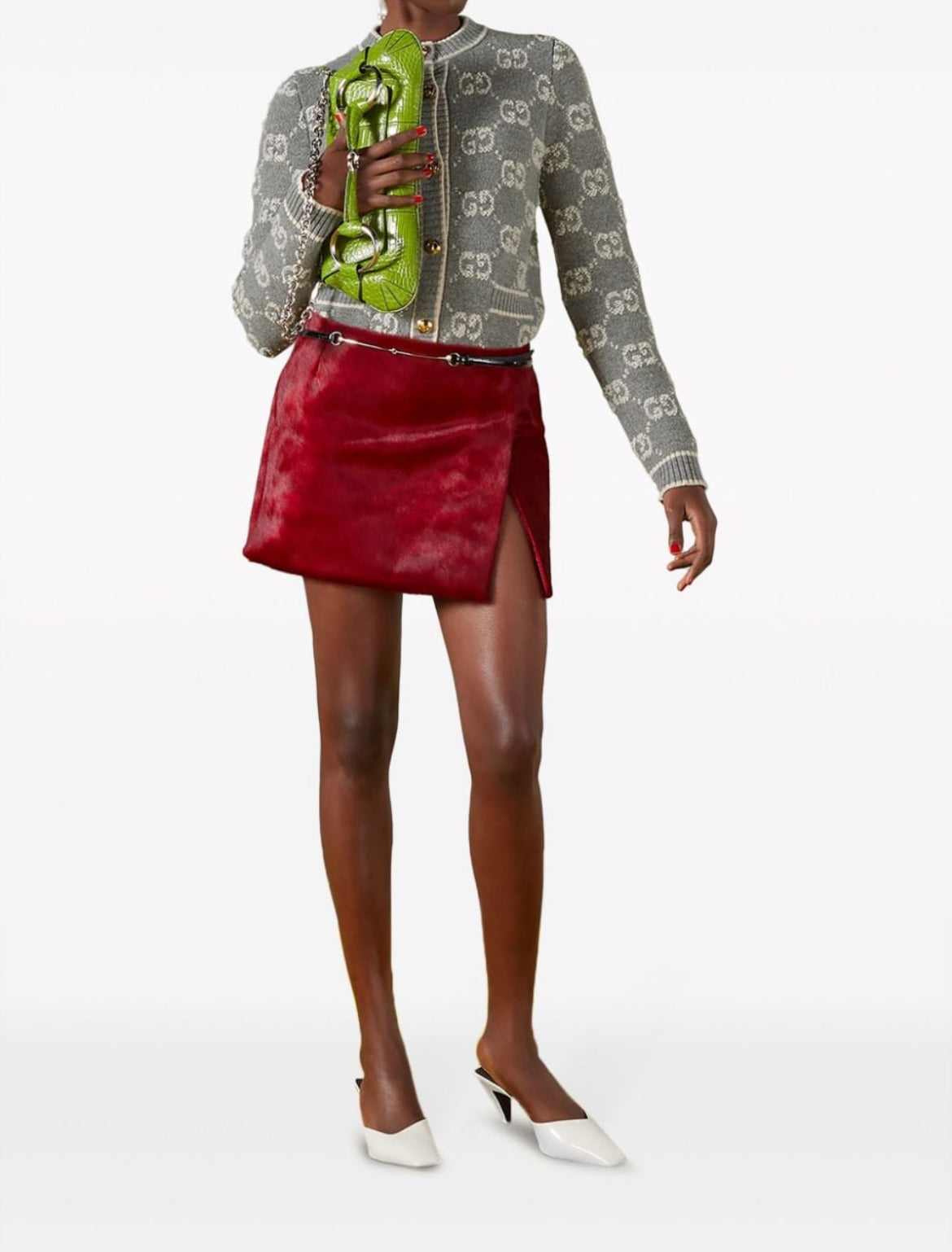 Gucci GG jacquard wool bouclé cardigan