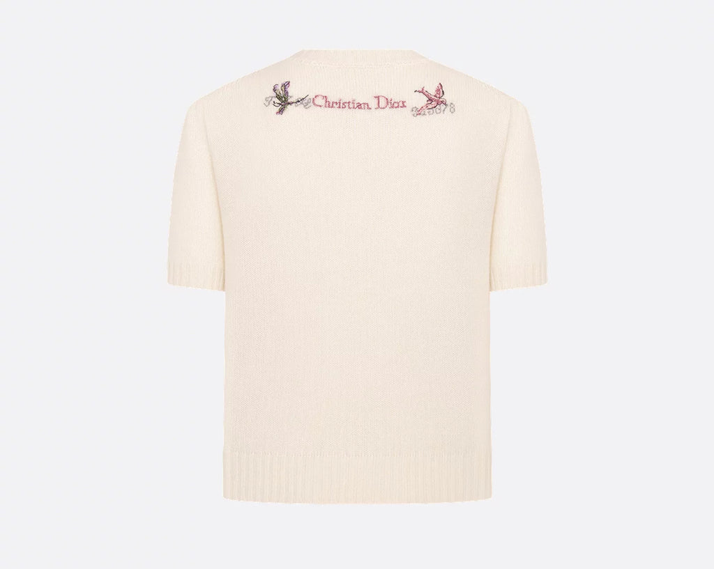 Dior shirt sleeved,Dior 514S07A0017C,Dior sweater white,Dior short sleeved sweater,Dior sweater on sale,Dior sweater outlet,D