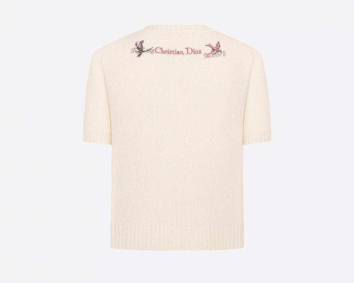 Dior shirt sleeved,Dior 514S07A0017C,Dior sweater white,Dior short sleeved sweater,Dior sweater on sale,Dior sweater outlet,D