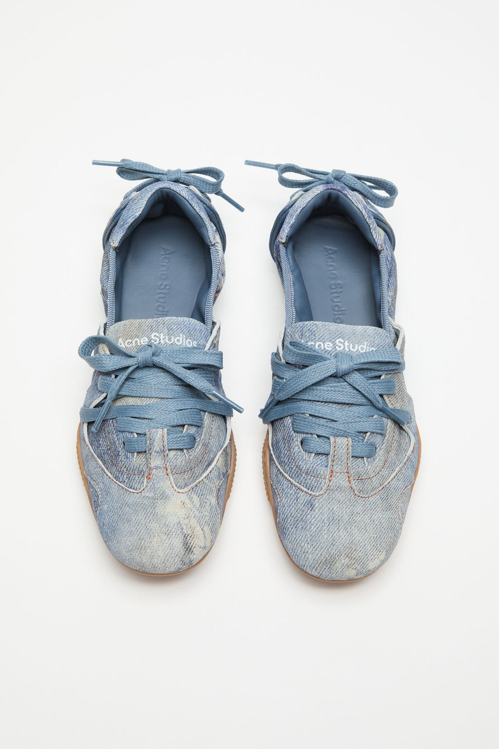 Winniemodo,Winniemodony,Acne Studios FN-WN-SHOE000941,Acne Studios lace leather sneaker,Acne Studios sneaker blue,Acne Studio
