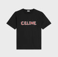 Celine rhinestones loose T-shirt in cotton jersey