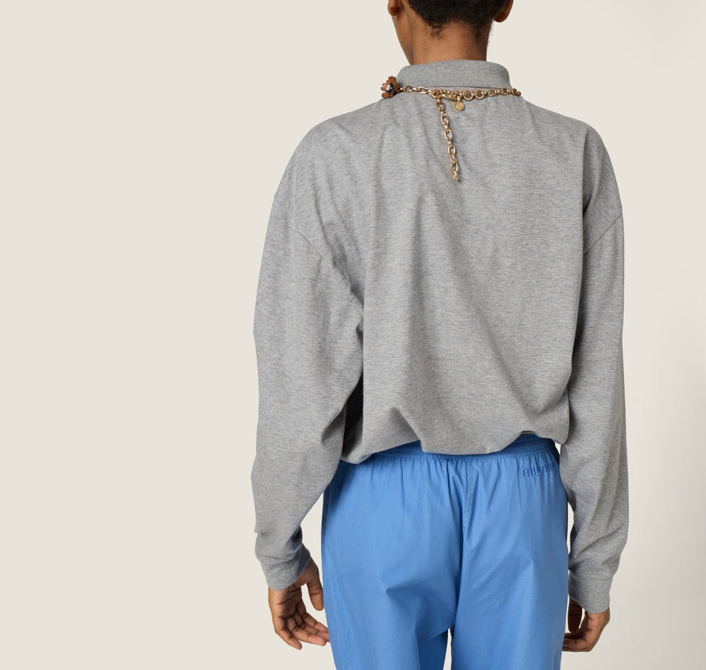 Winniemodo,Winnie modo,MIU MIU MJL054,Miu Miu jersey polo shirt,MIU MIU polo shirt,MIU MIU polo shirt sale,MIU MIU polo shirt