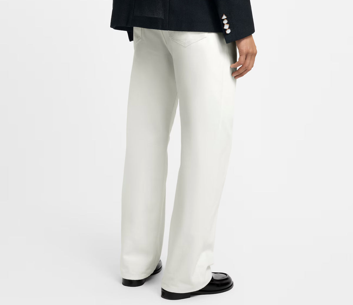 Louis Vuitton skate fit denim pants,LV skate fit denim pants,Louis Vuitton 1AHUVU,LV 1AHUVU,Louis Vuitton white jeans mens,LV
