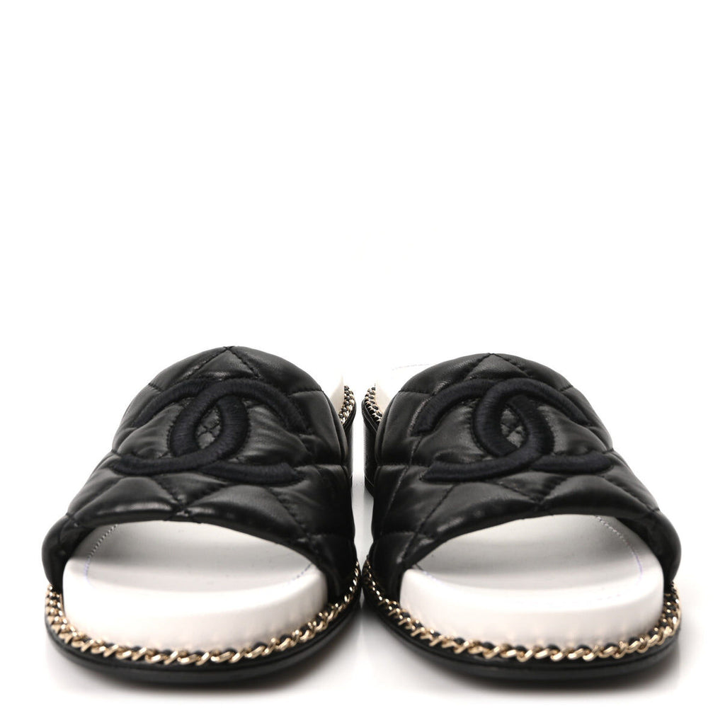 Winniemodo,Winniemodony,Chanel G46301,Chanel lambskin mules,Chanel mules heels,Chanel shoes discount,Chanel sandals Sale,Chan