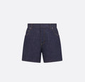 Dior 512P44A3426,Dior denim shorts,Dior denim womens shorts,Dior denim shorts with monogram,Dior denim short on sale,Dior den