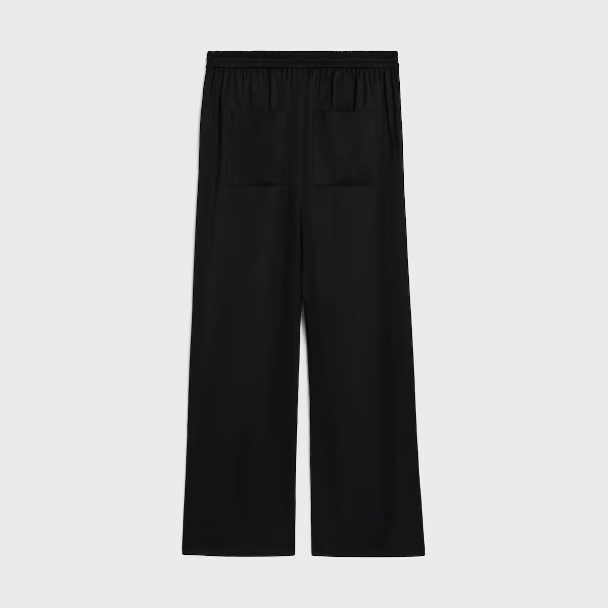 Celine 2P71A199Q,Celine jogging pants,Celine pants,Celine pants satin,Celine trousers,Celine loose fit trousers,Celine pants
