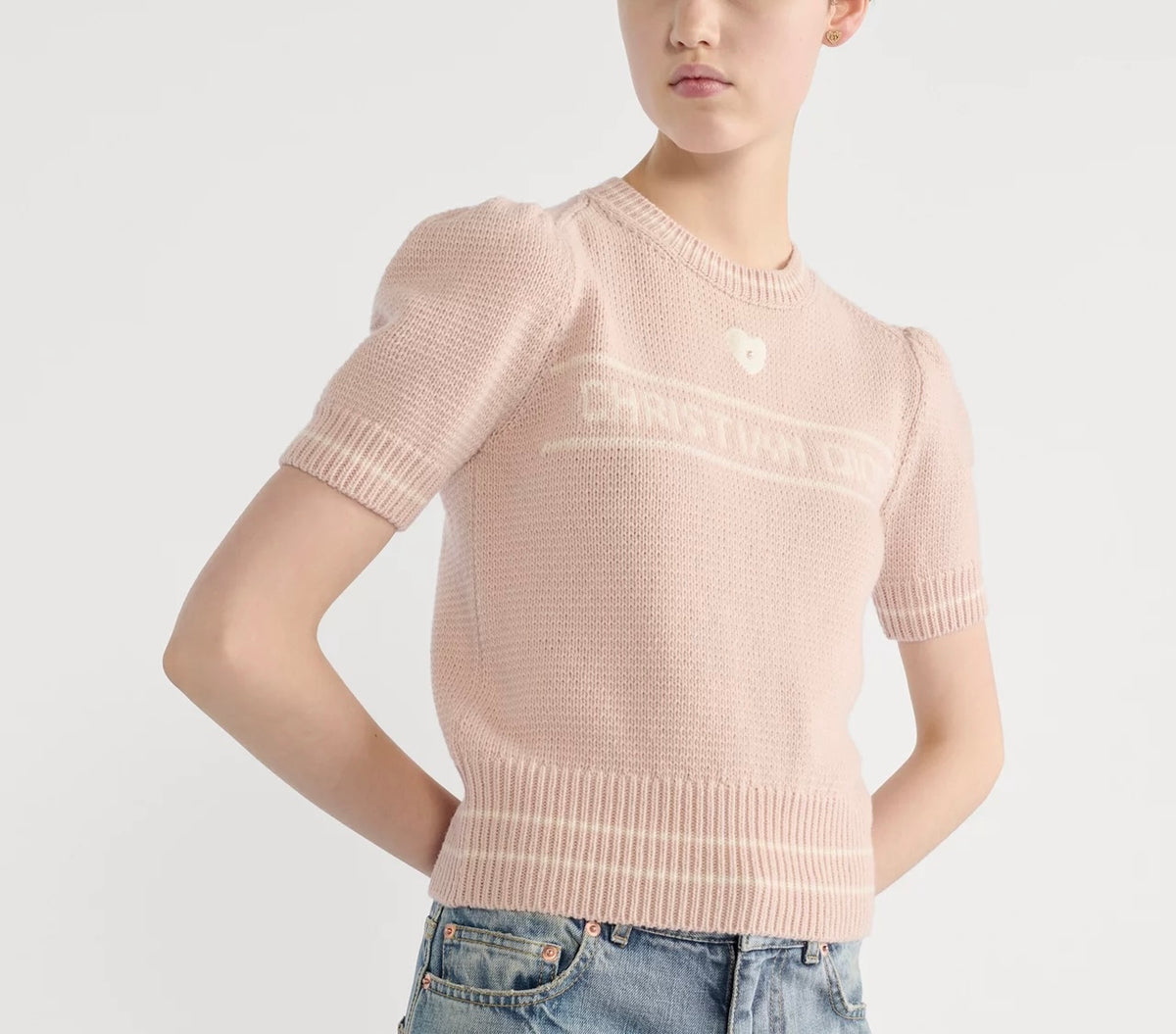 Winniemodo,Winniemodony,Dior 614S09C3080,Dior short sleeved sweater pink,Dior short sleeved sweater sale,Dior short sleeved k