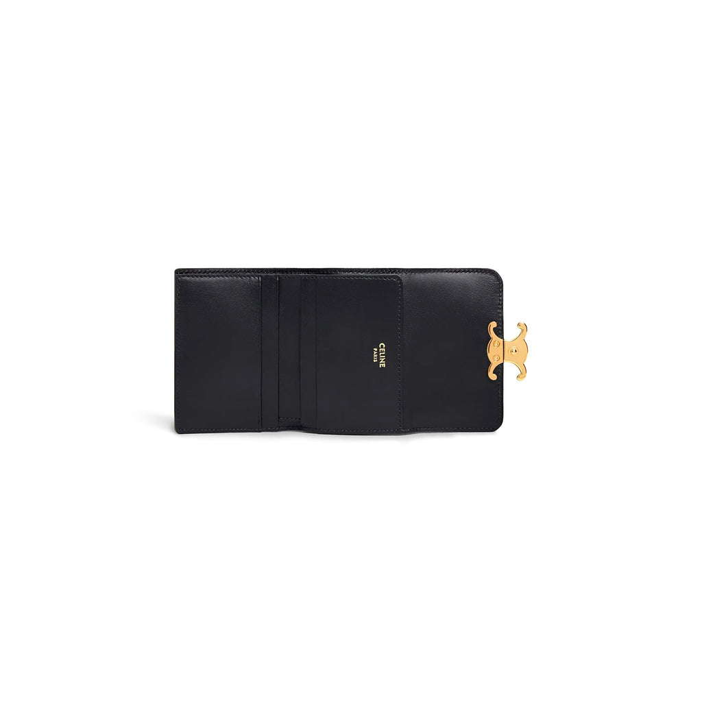 Celine 10I653DPV.38NO,Celine Compact Wallet With cardholder,Celine 2 in 1 wallet,Celine compact wallet,Celine compact wallet