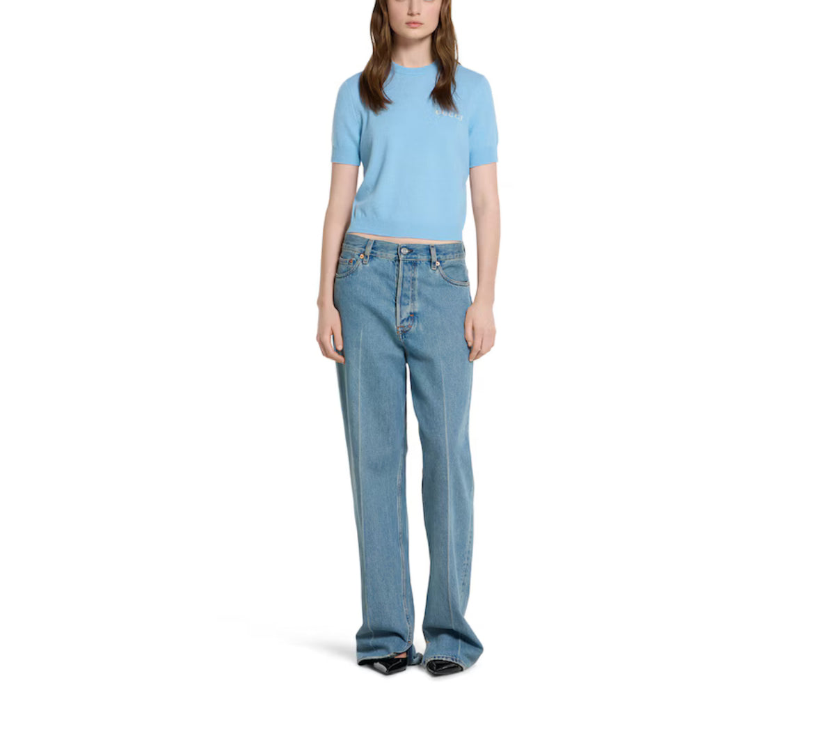 Winniemodo,Winnie modo,Gucci 836477 XKEX1,Gucci cashmere top,Gucci sweater womens,Gucci short sleeve sweater,Gucci short slee
