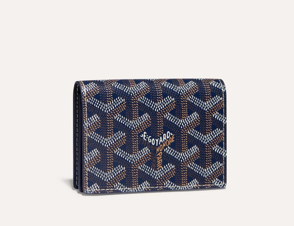 Winniemodo,Winnie modo,Goyard Malesherbes card wallet,Goyard Malesherbes,Goyard Malesherbes card wallet navy,Goyard cardholde
