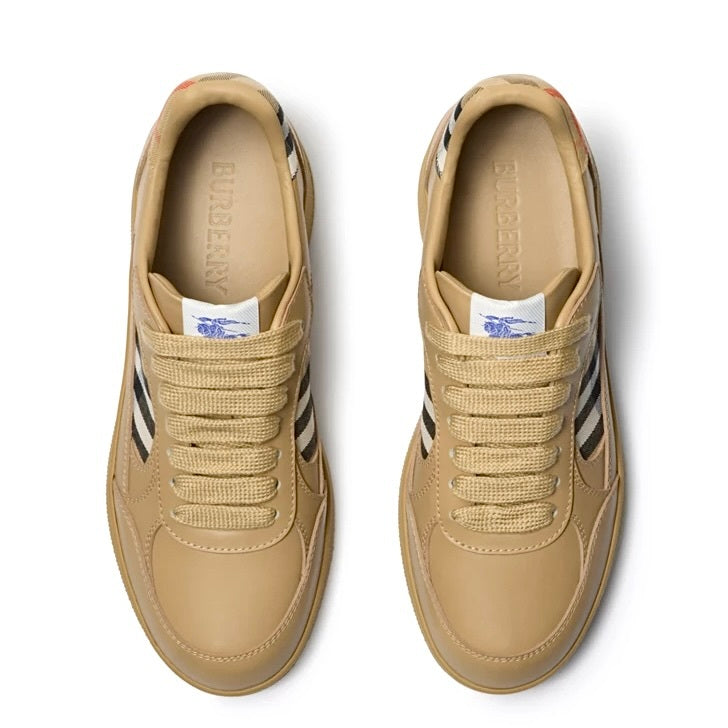 Burberry 81108091,Burberry Check Terrace Sneakers,Burberry checkered sneaker,Burberry check sneaker,Burberry sand check sneak