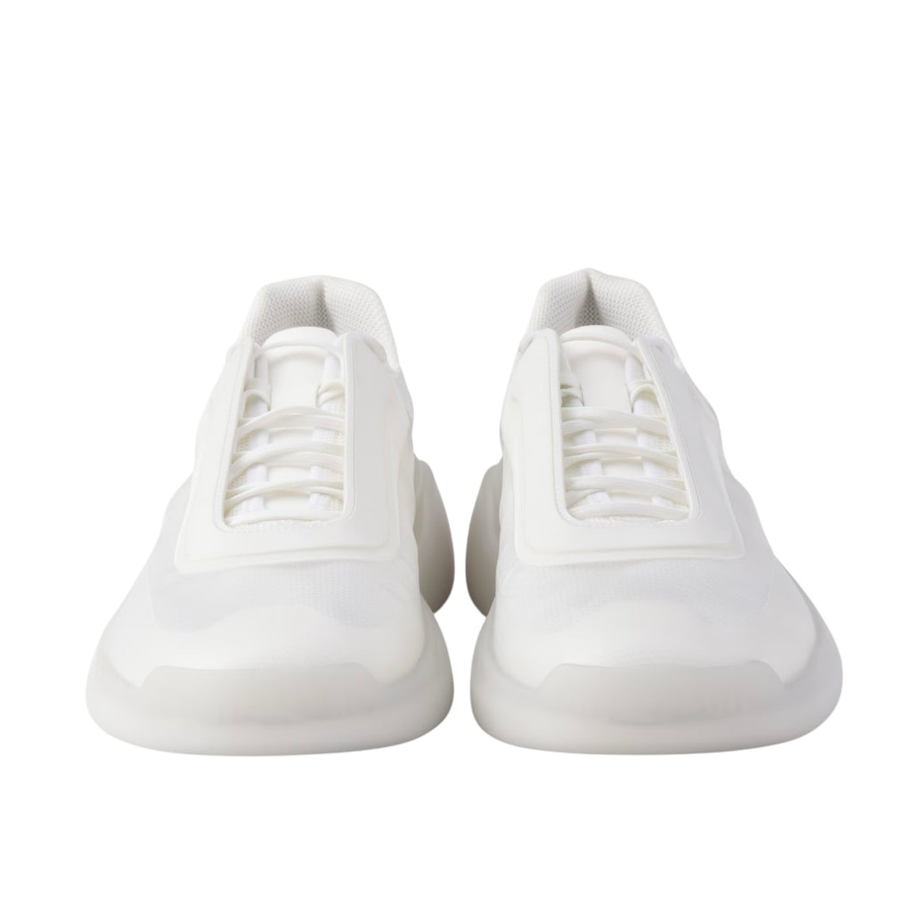 Prada 4E3608,Prada America's Cup Re-Nylon and bike fabric sneakers,Prada white sneaker,Prada white mens sneaker,Prada white r