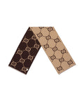 Gucci GG jacquard wool silk scarf