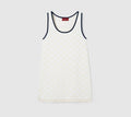 Gucci 836302 XKE0M,Gucci GG cotton jacquard dress,Gucci GG cotton white dress,Gucci GG monogram white dress,Gucci white sleev