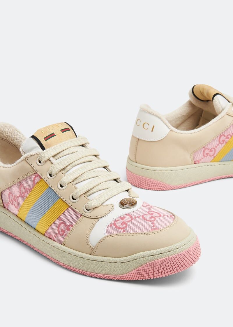 Gucci 741579 SFR08478,Gucci GG monogram sneaker,Gucci GG monogram pink sneaker,Gucci pink sneaker,Gucci GG pink sneaker,Gucci