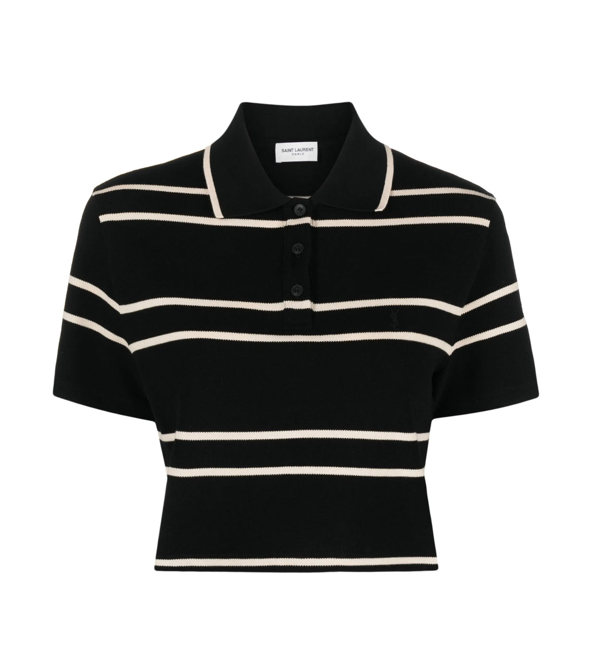 Saint Laurent 743666Y37IS,YSL 743666Y37IS,Saint Laurent stripes polo shirt,Saint Laurent striped womens polo shirt,YSL womens
